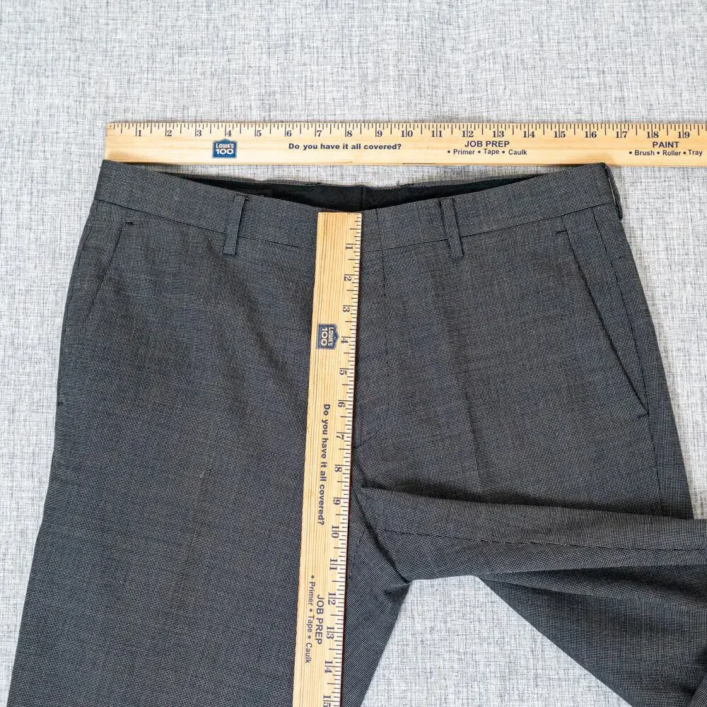 J.Crew Ludlow Italian Wool cotton Suit Charcoal Birdseye 38R 32x34